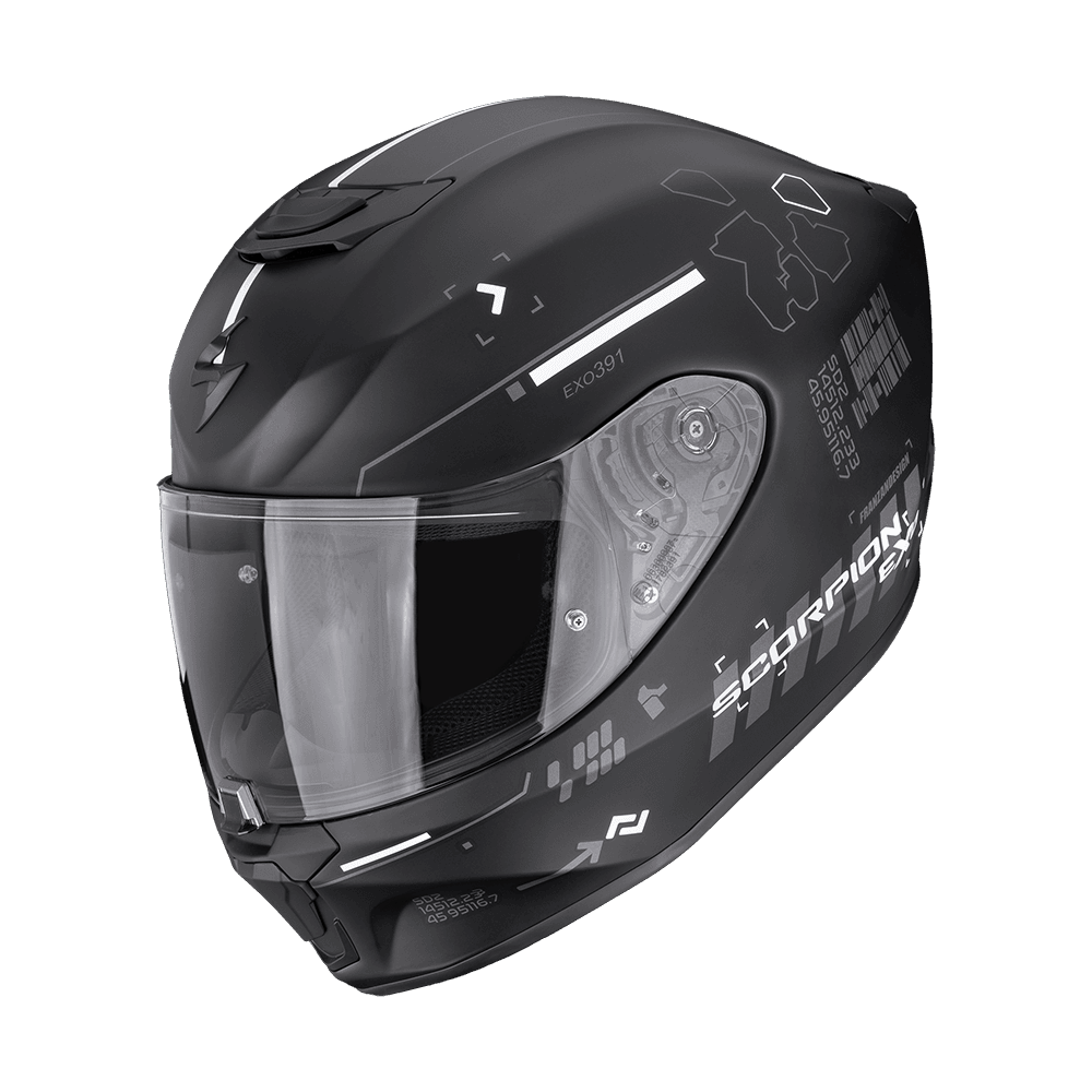 Scorpion Exo-391 Iron Matt Black Silver