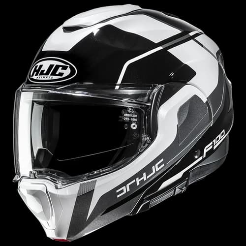 HJC F100 Astra Black White