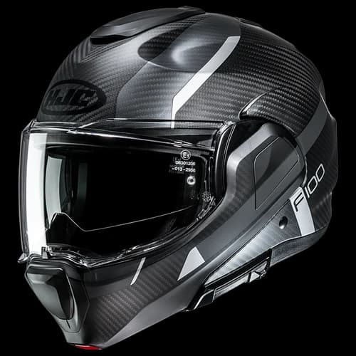 HJC F100 Carbon Askan Zwart Grijs