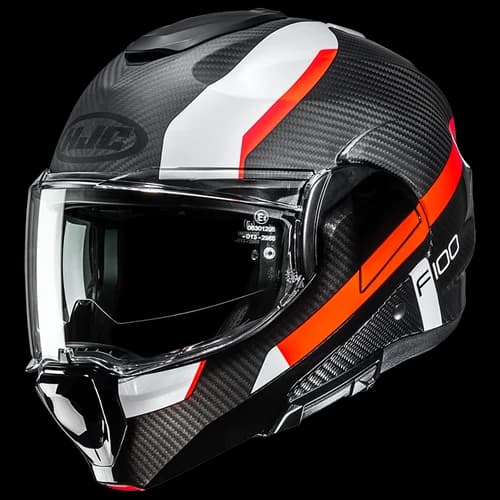 HJC F100 Carbon Askan Zwart Oranje