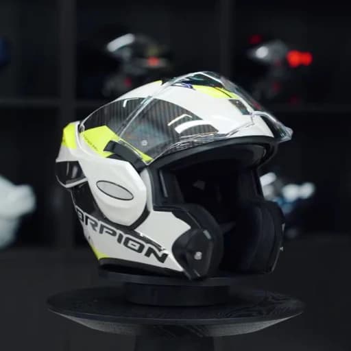 Scorpion Exo-Tech Evo Team White-Neon-Yellow · Video