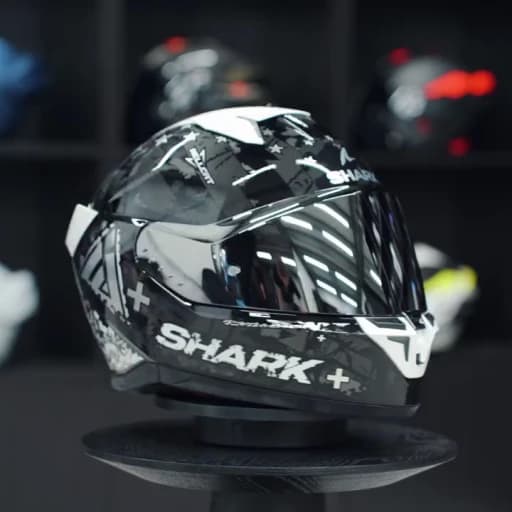 Shark Skwal i3 Hellcat Black Chrom Silver KUS