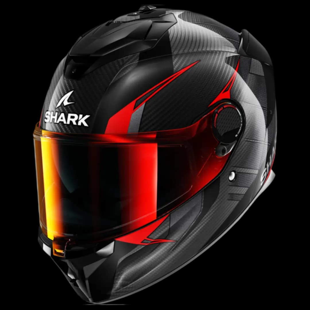 Shark Spartan GT Pro Kultram Carbon Black Red