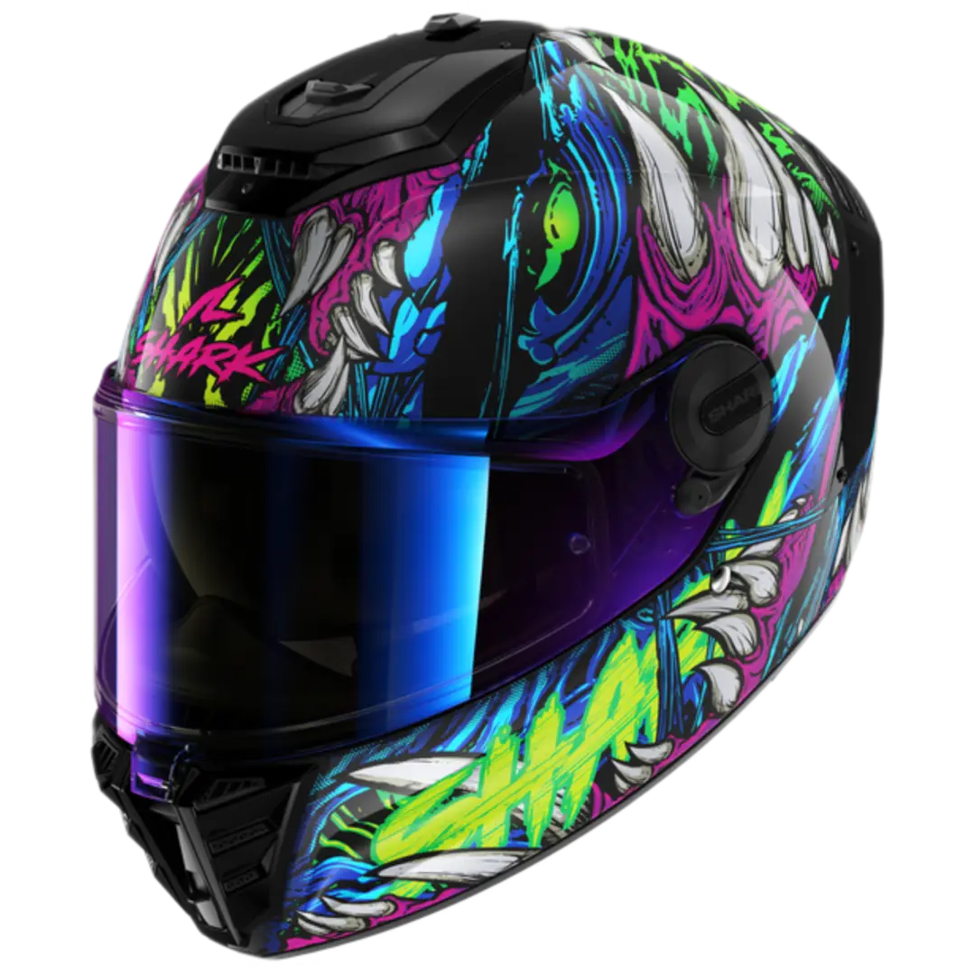 Shark Spartan RS Shaytan Black Green Violet