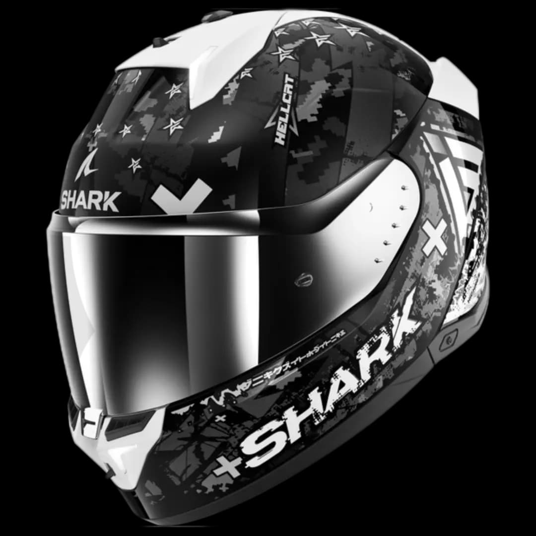 Shark Skwal i3 Hellcat Black Chrom Silver KUS