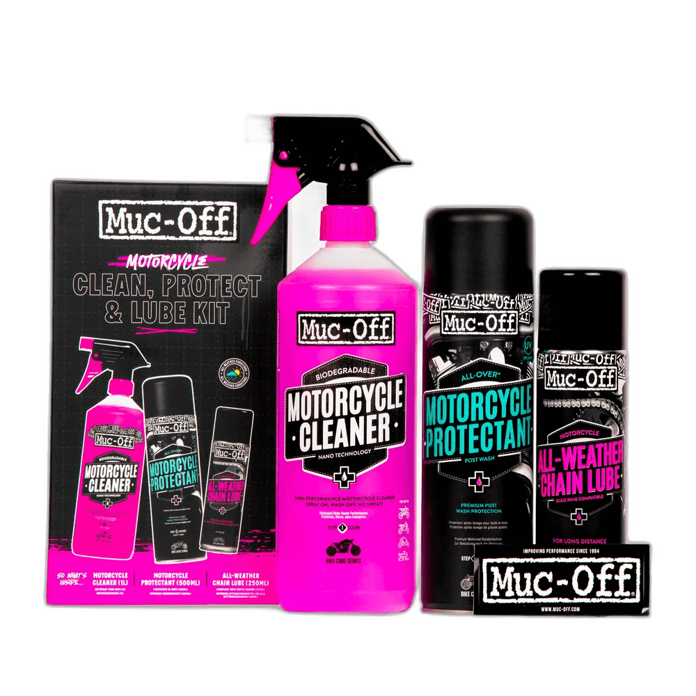 Muc-Off Motorcycle Clean Protect Lube Kit