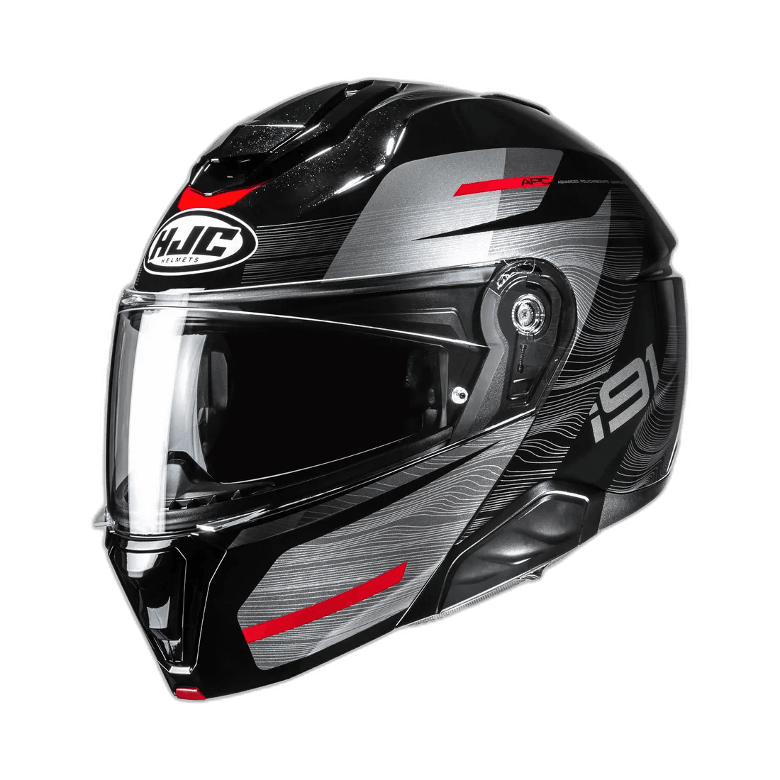 HJC i91 Dusk Zwart Rood