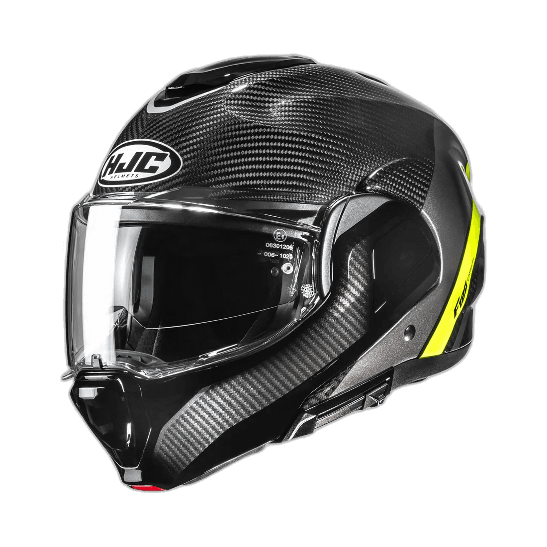 HJC F100 Carbon Stan Zwart Geel