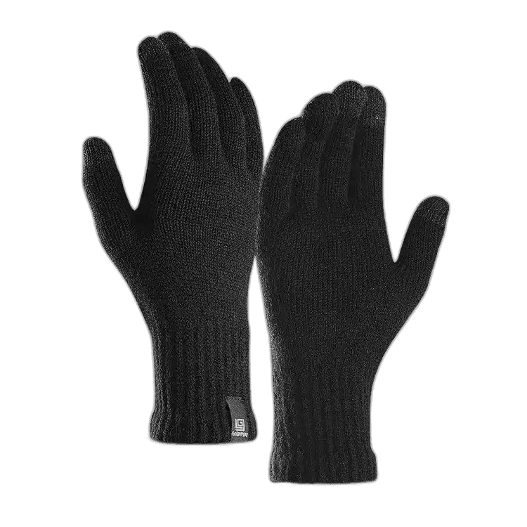 Gebreide Handschoenen Zwart Basic