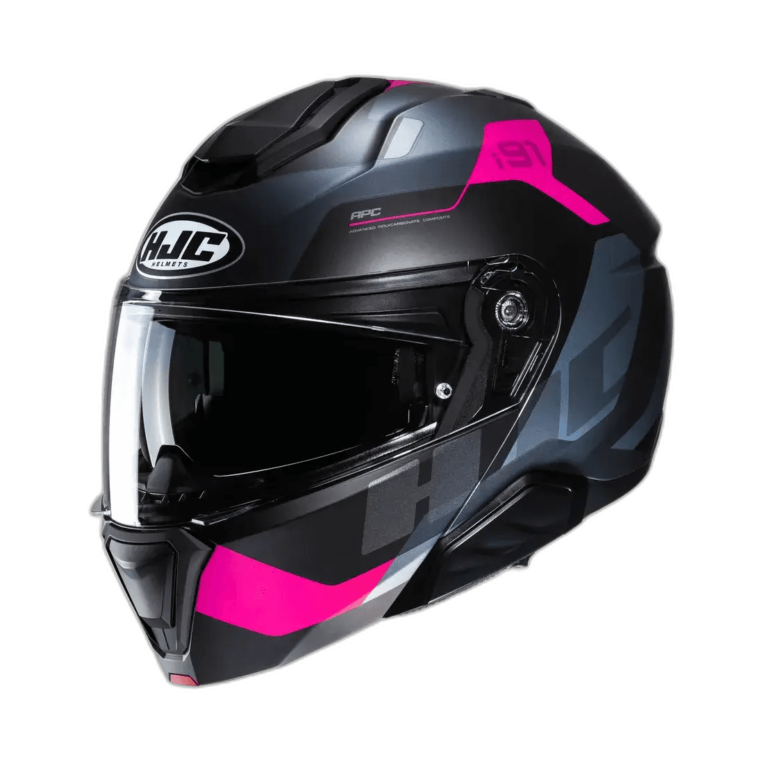 HJC i91 Carst Zwart/Roze