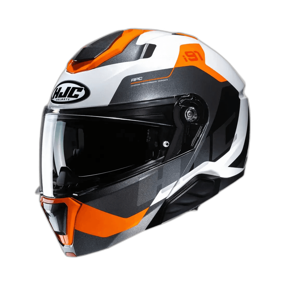 HJC i91 Carst Wit/Oranje