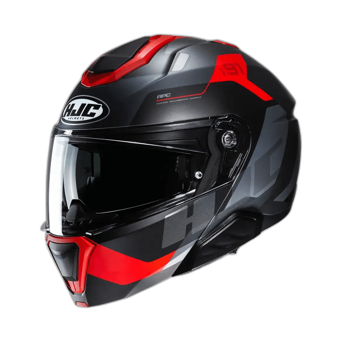 HJC i91 Carst Zwart/Rood