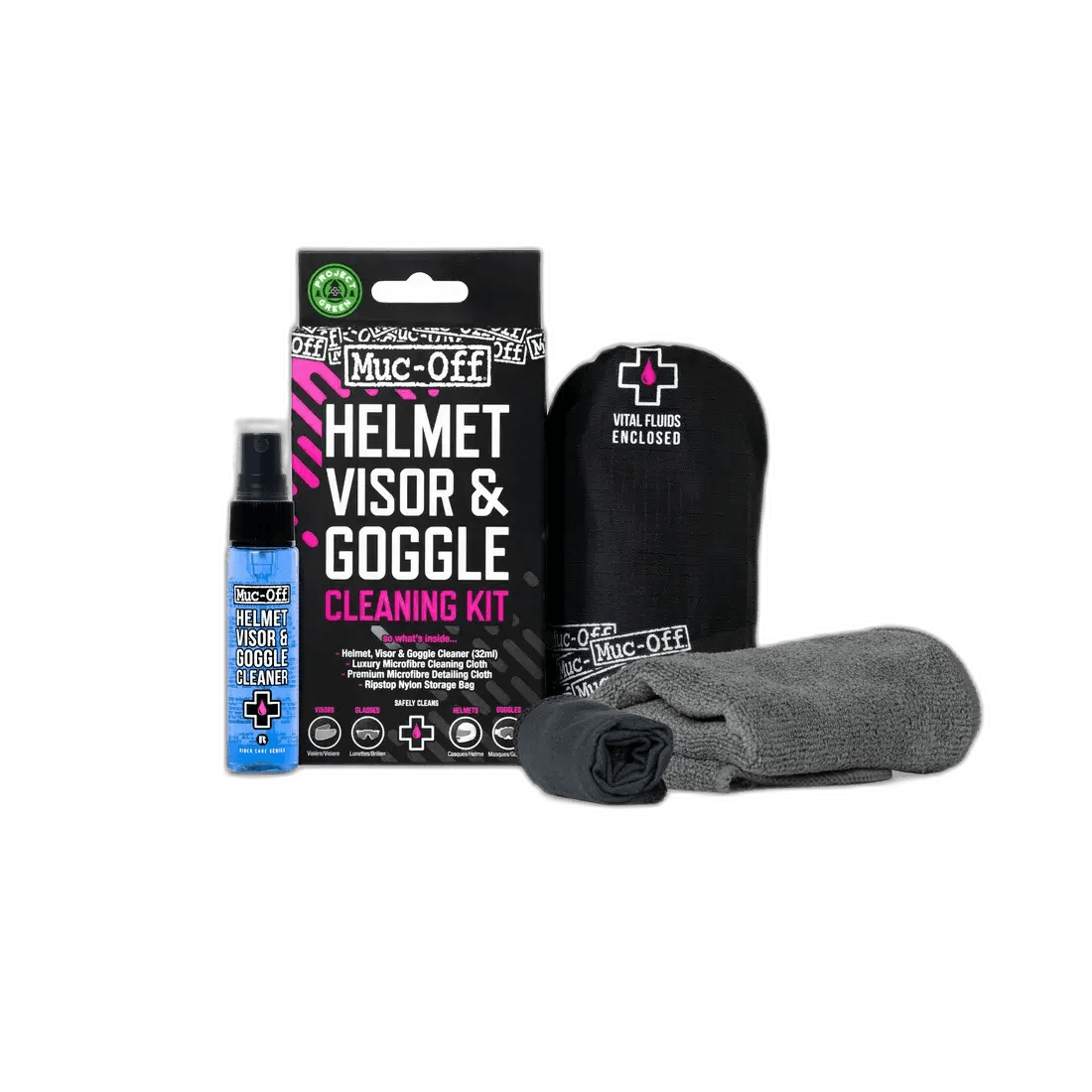 Muc-Off Vizier en motorbril onderhoudskit