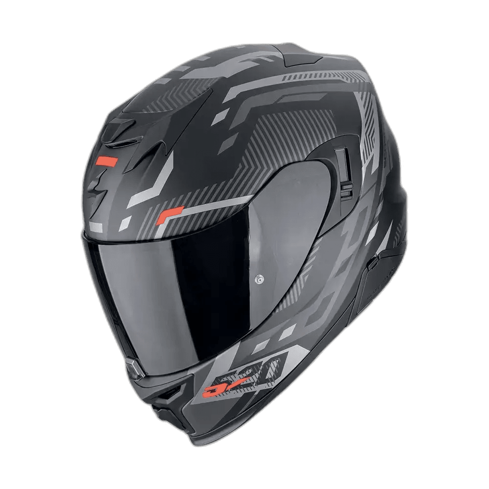 Scorpion Exo-520 Evo Air Ranka Matt Black-Silver-Red