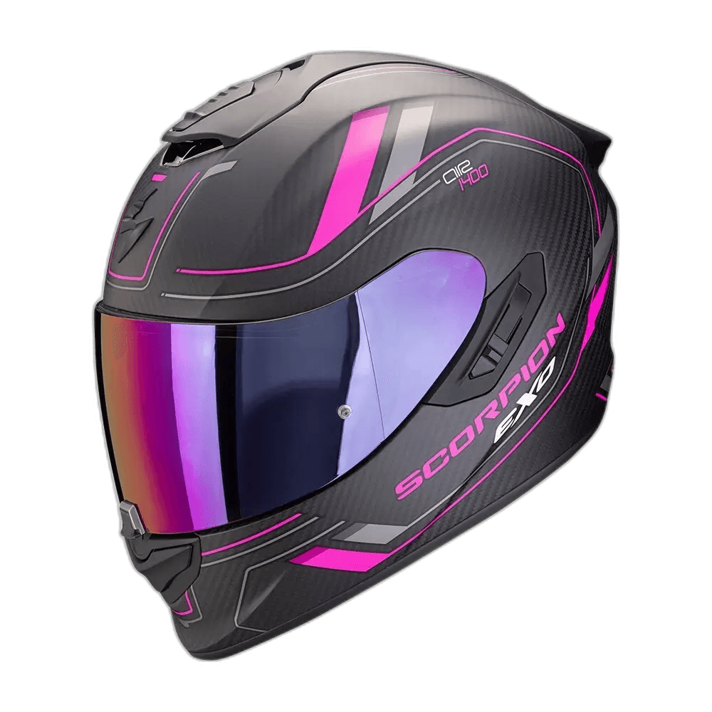 Scorpion Exo-1400 Evo II Carbon Air Mirage Matt Black-Pink