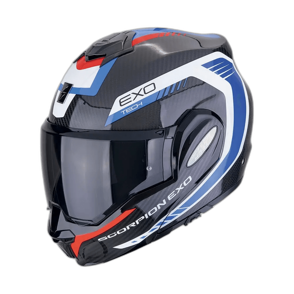 Scorpion Exo-Tech Evo Carbon Cosy Black-Blue-Red