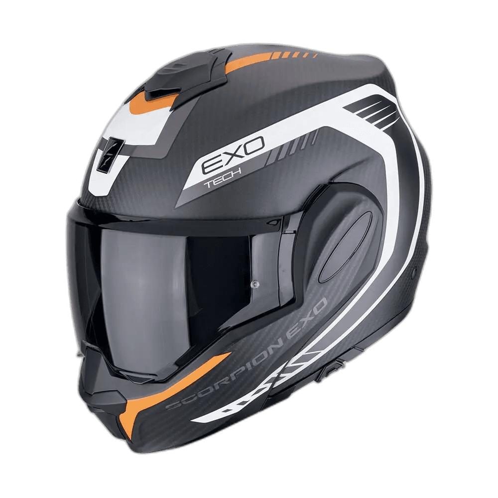 Scorpion Exo-Tech Evo Carbon Cosy Matt Black-Orange