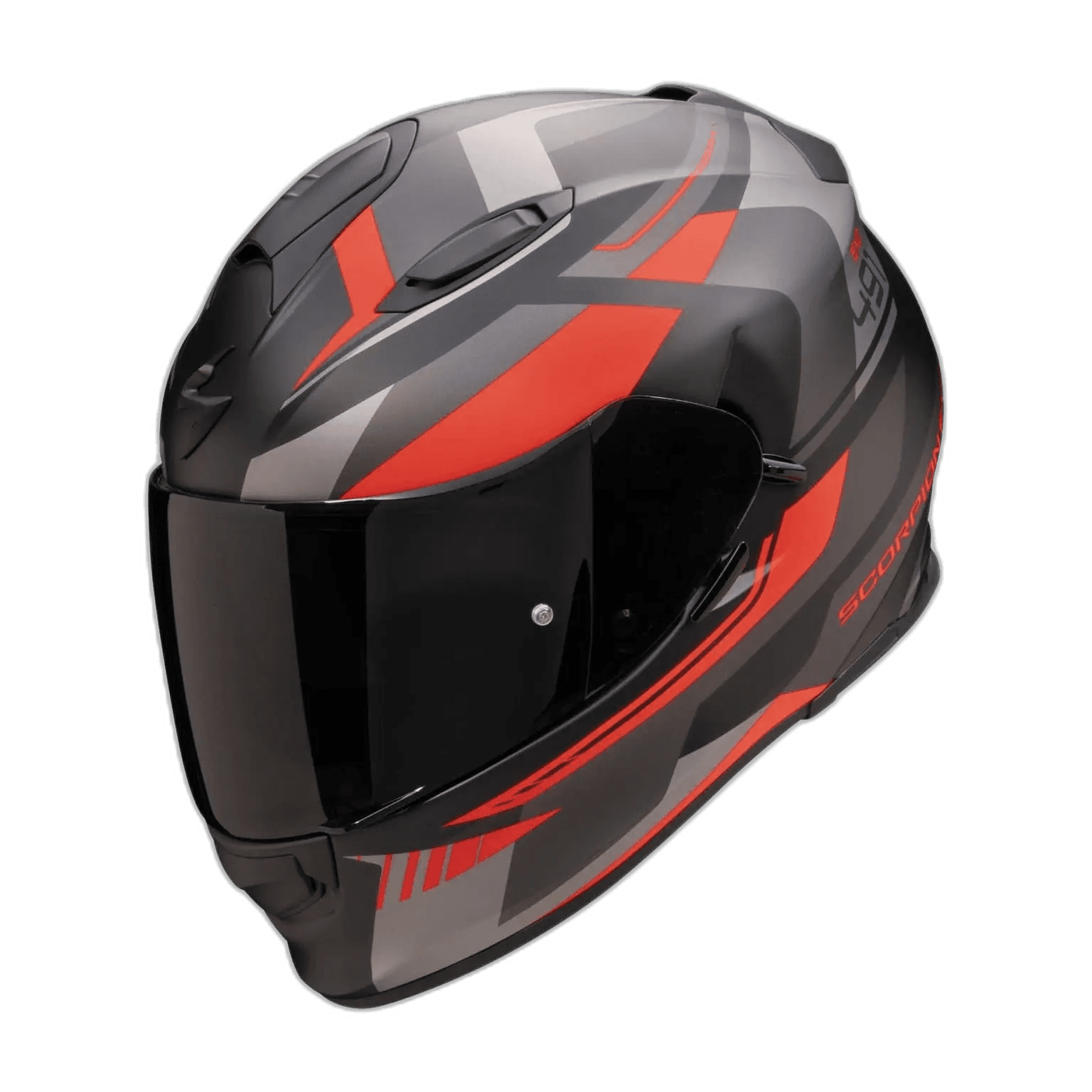 Scorpion Exo-491 Abilis Matt Black-Silver-Red