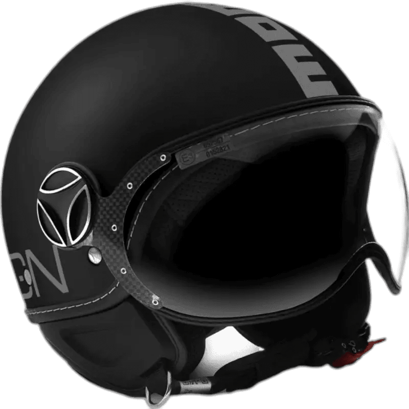 Momo Jet FGTR Classic Nero Opaco Silver