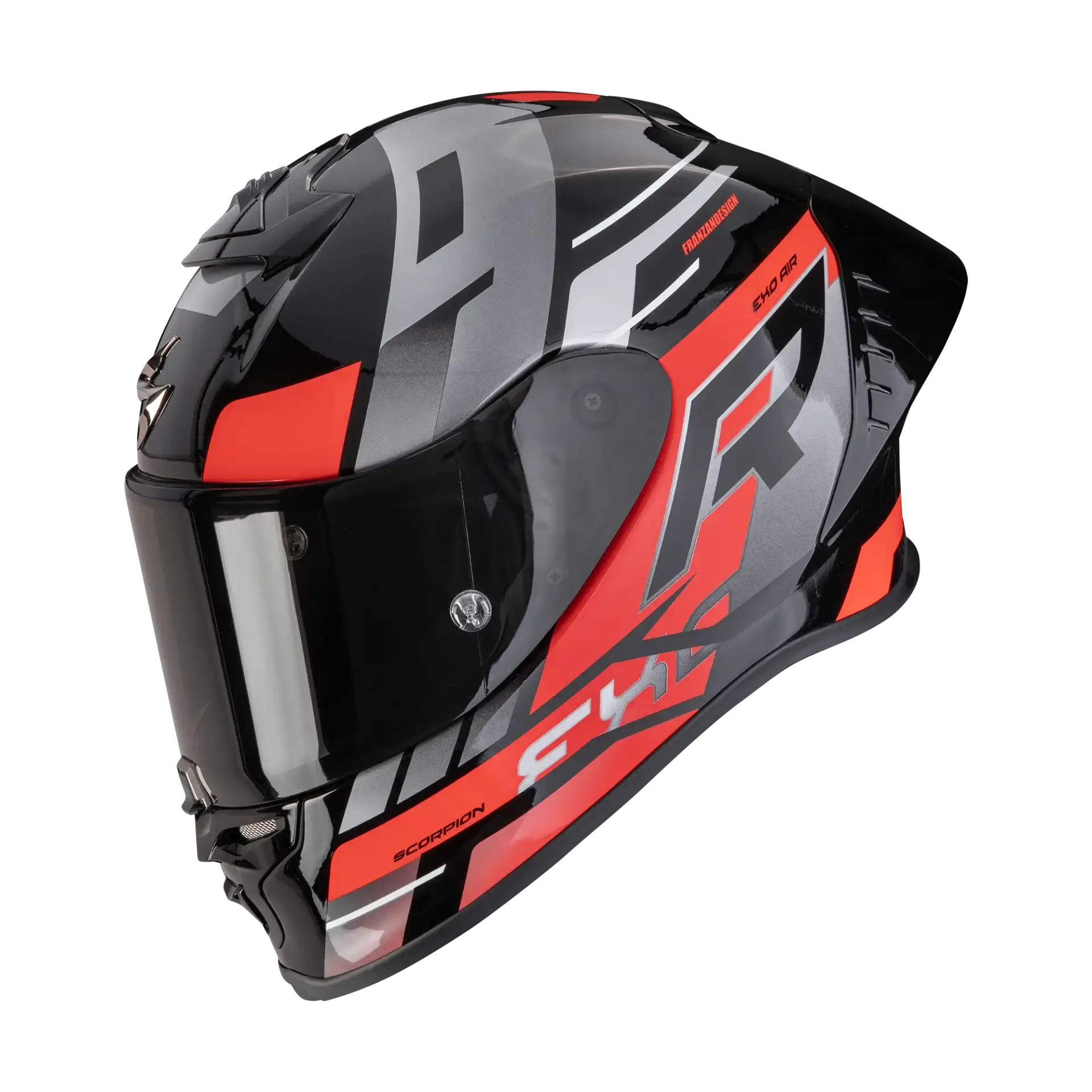 Scorpion EXO-R1 Evo II Adrenaline Black Red Silver