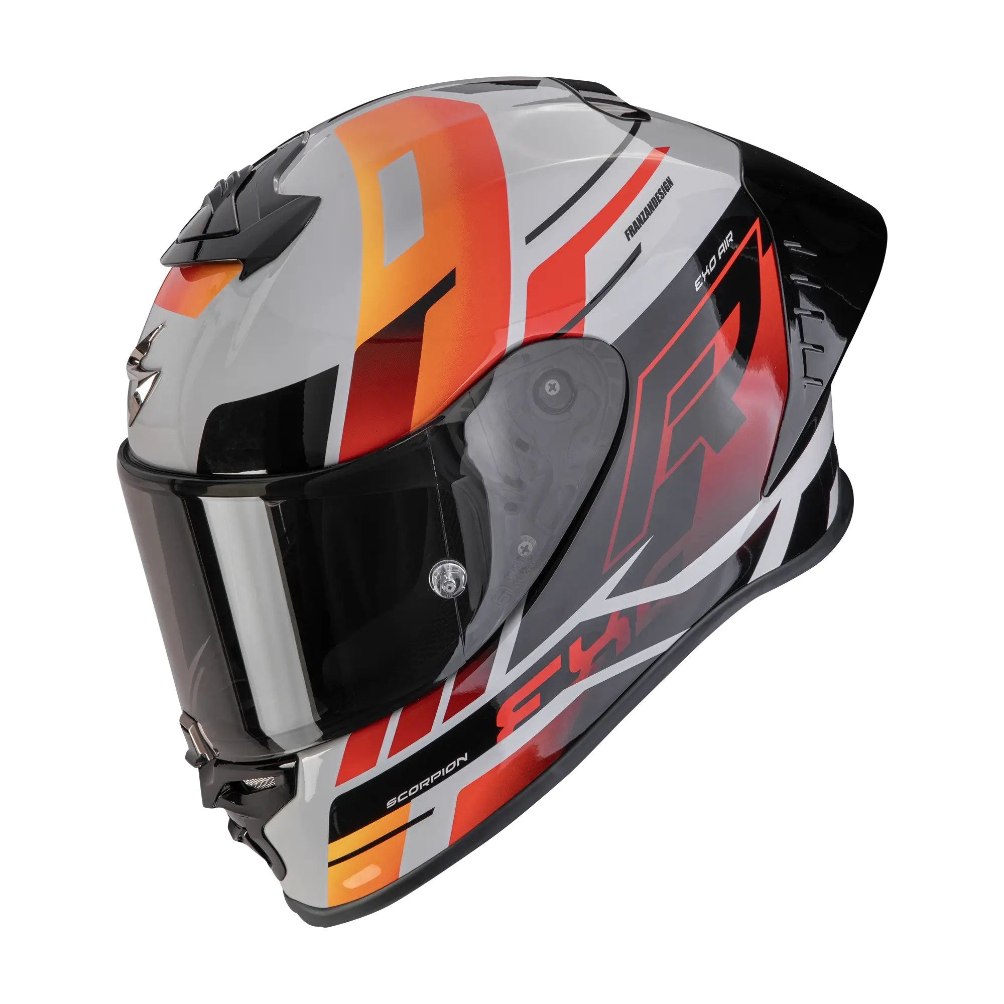 Scorpion EXO-R1 Evo II Adrenaline Grey Red Orange