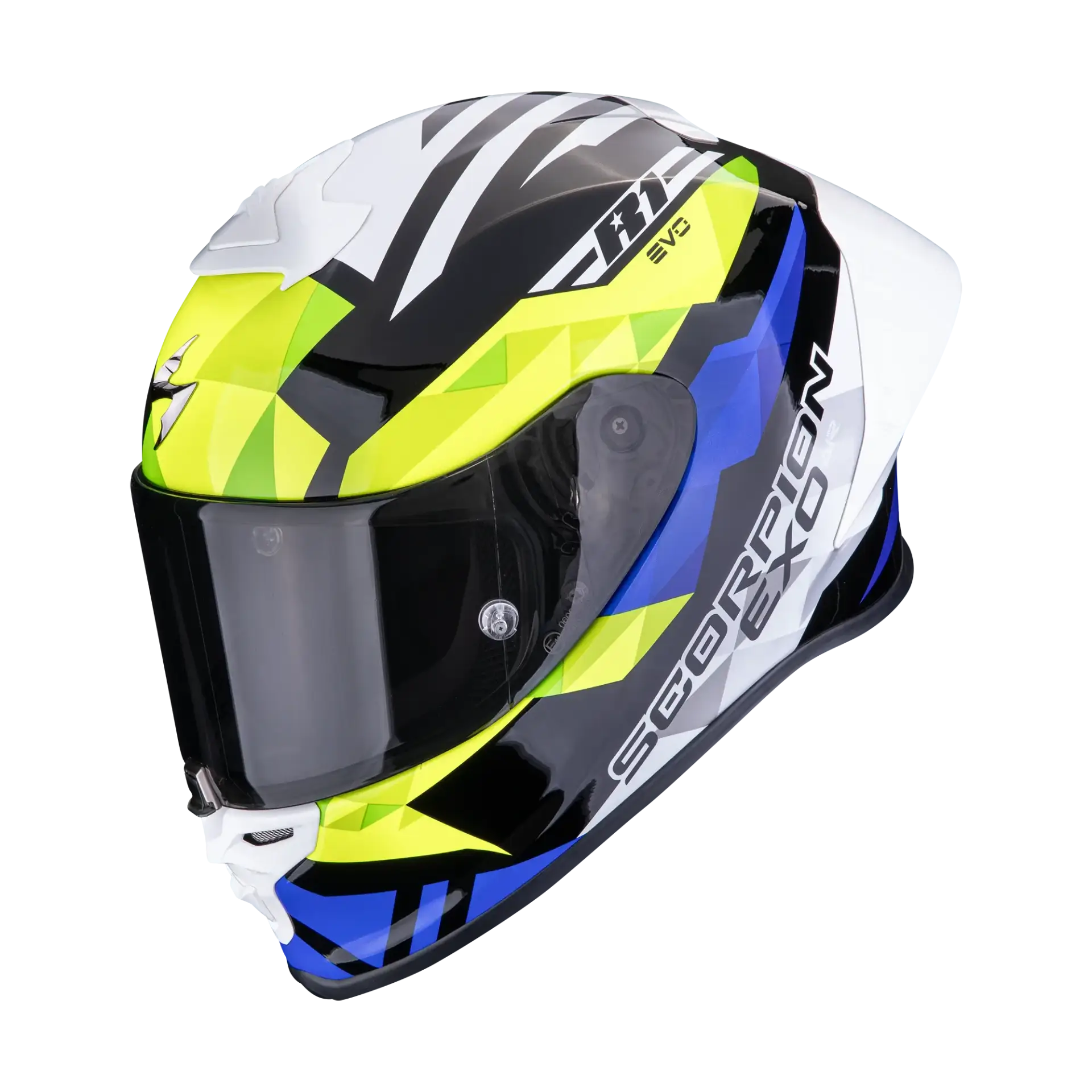 Scorpion EXO-R1 Evo II Valere Black Blue Neon Yellow