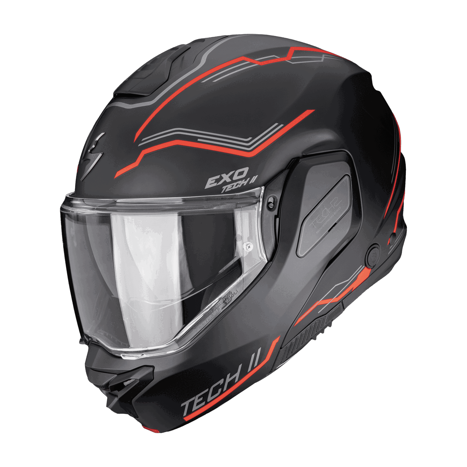 Scorpion EXO-TECH II Dash Matt Black Silver Red