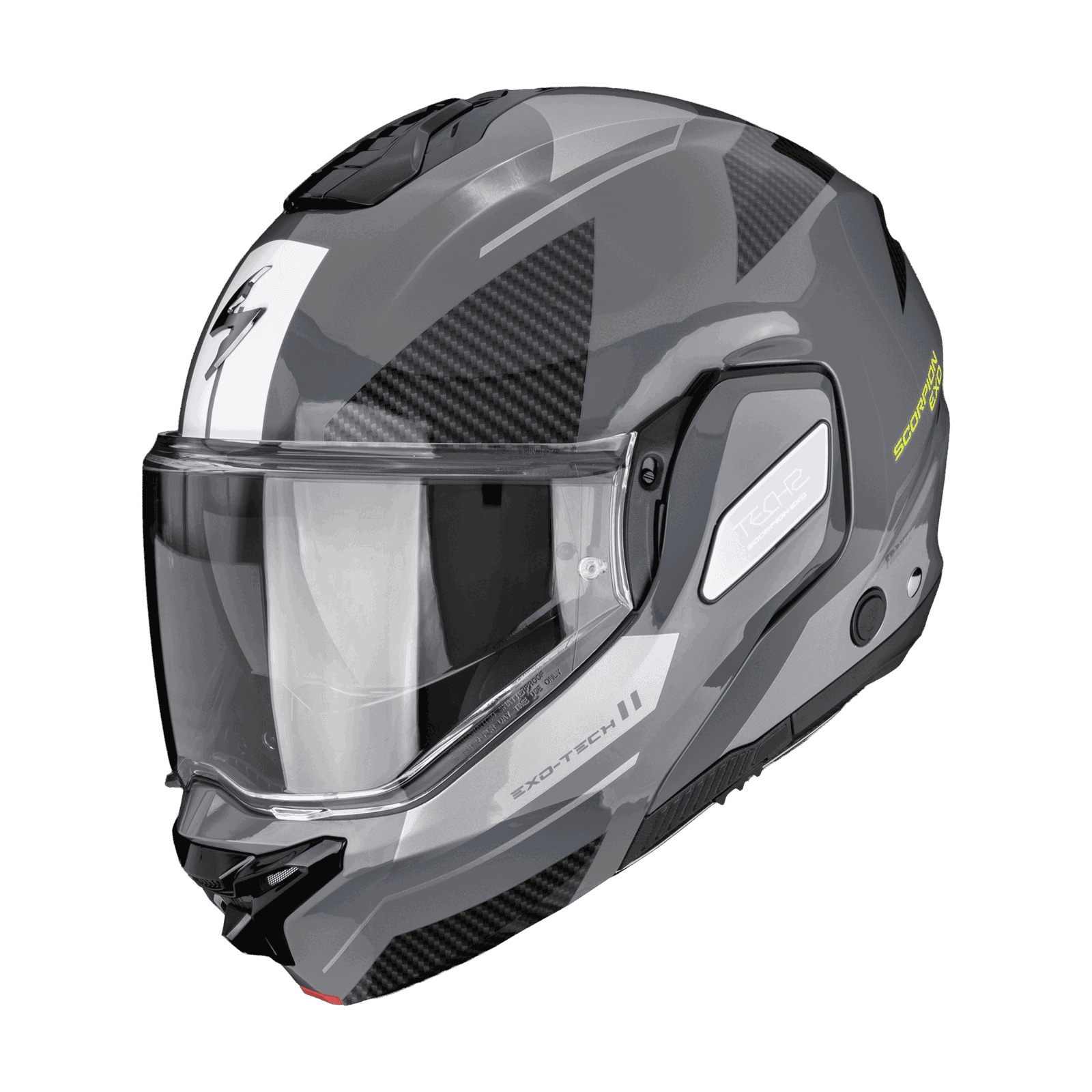Scorpion EXO-TECH II Void Silver Neon Yellow