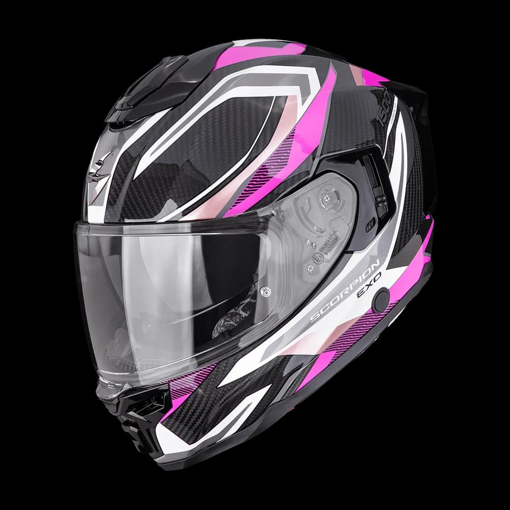 Scorpion EXO-1500 Carbon Hydro Black White Pink