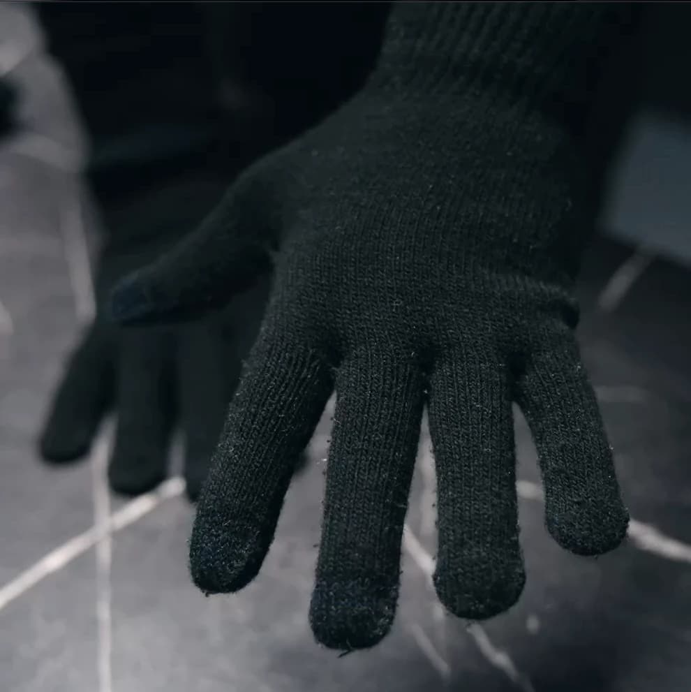 Handschuhe Comfort mit Grip Schwarz