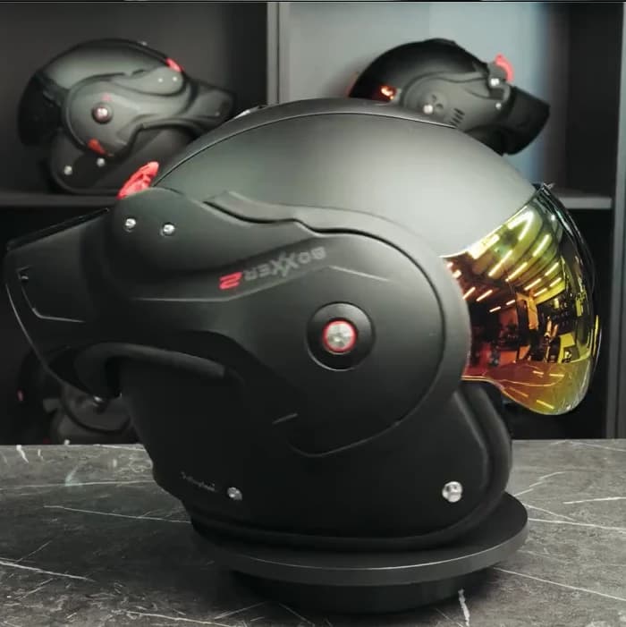Roof RO9 Boxxer (2) Visier Iridium Red