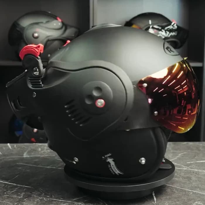 Roof Boxer V8/Alpha Visier Iridium Rot