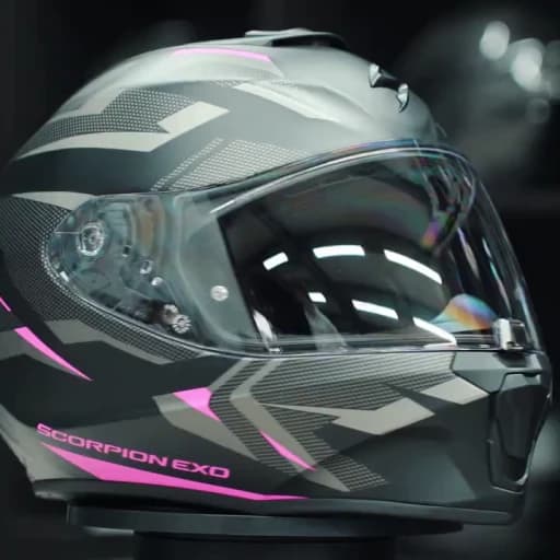 Scorpion Exo-391 Aaxo Matt Black-Pink