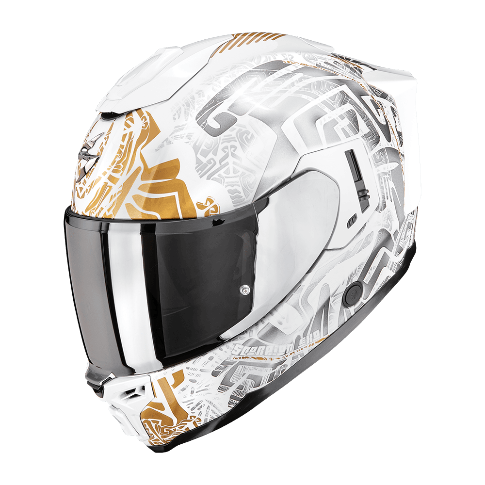 Scorpion EXO-1500 Apus Pearl White Grey Gold