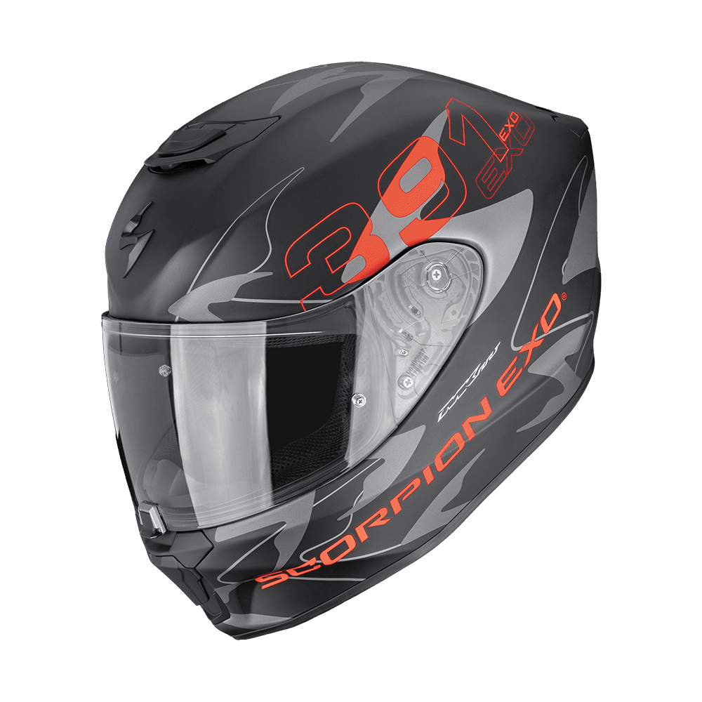 Scorpion Exo-391 Key Matt Black Silver Red
