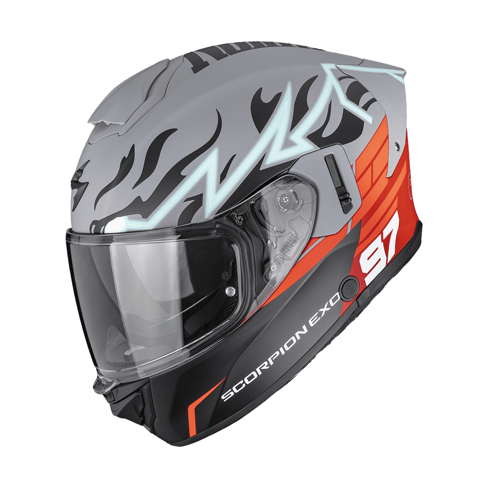Scorpion EXO-530 JSK 97 Grey Matt Red