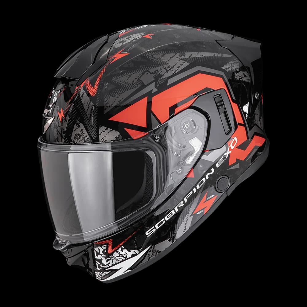 Scorpion EXO-530 Meteor Black Silver Red