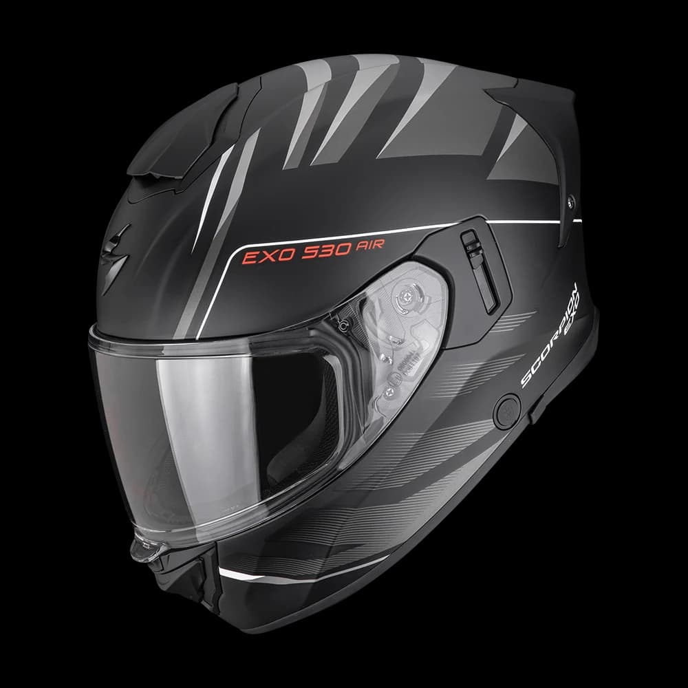 Scorpion EXO-530 TIGrey Matt Black Silver
