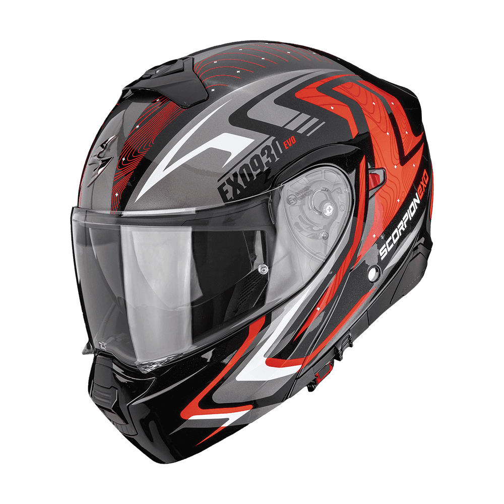 Scorpion Exo-930 Evo Alpha Black Silver Red