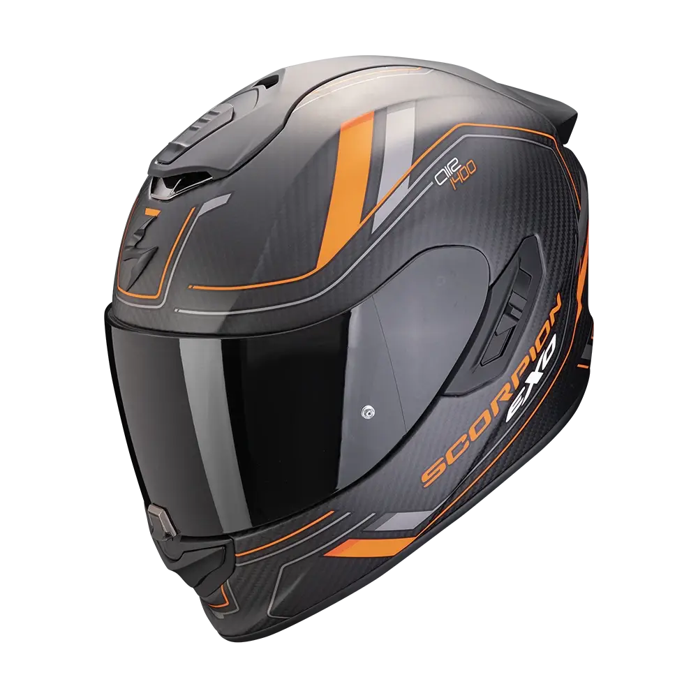Scorpion Exo-1400 Evo II Carbon Air Mirage Matt Black-Orange