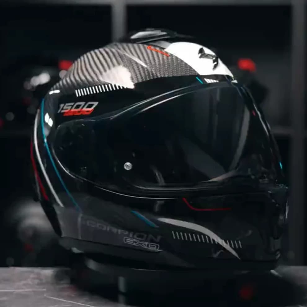 Scorpion EXO-1500 Carbon Zity Black Red Blue