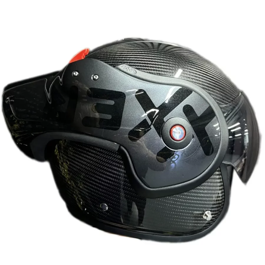 Roof  en RO9 Boxxer Carbon Mono Graphite casque de moto avec construction en carbone design moderne