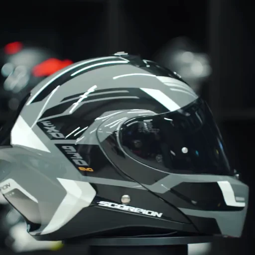 Scorpion motorhelm detail afbeelding