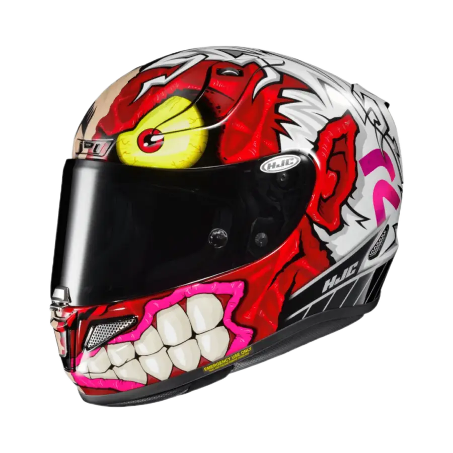 HJC RPHA 11 integraalhelm met Two Face DC Comics-design en premium specificaties.