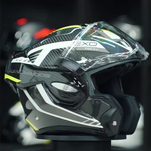 Scorpion Exo-Tech Evo Carbon Cosy Black-Neon yellow - Vespucci