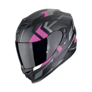 Scorpion Exo-520 Evo Air Sensus Matt Black-Pink motorhelm met geavanceerde ventilatie en sportief ontwerp