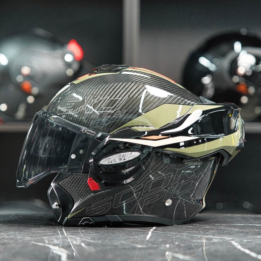 Scorpion Exo-Tech Evo Carbon Rover Black-Green - Vespucci