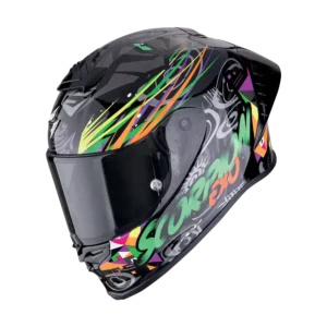 Scorpion Exo-R1 Evo II Air Savage Black Green Orange