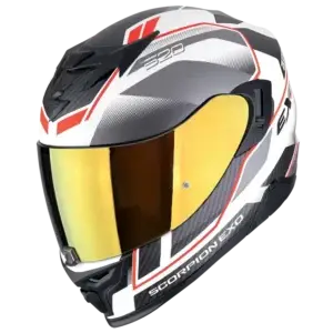 Scorpion Exo-520 Evo Air Lena Matt White-Silver-Red