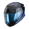 EXO-GT SP Air Asphalt Black Blue motorhelm met blauw accent